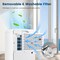 Costway Dehumidifier for Home Basement 9-Pint(DOE)/Day 3 Modes Portable up to 2500 Sq. Ft Blue/Pink/Yellow (MAX32Pint at 95°F, 90%RH)